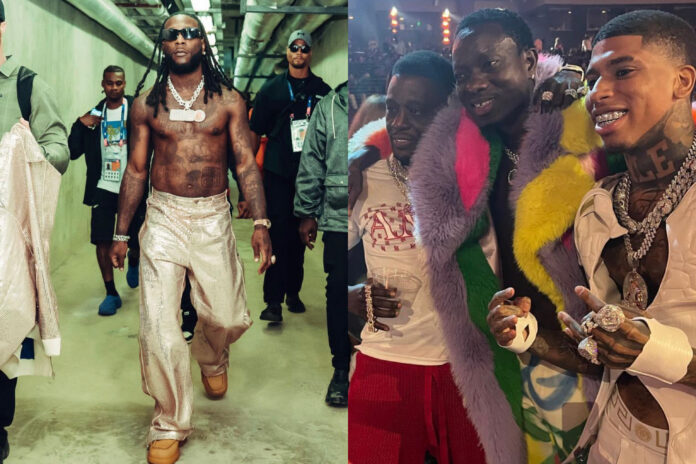 Michael Blackson and Burna Boy