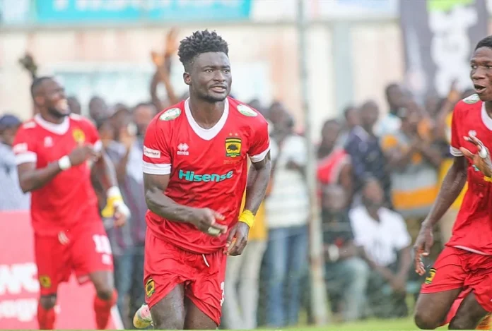 Asante Kotoko midfielder Nicholas Mensah reacts after returning from one-year Asante Kotoko midfielder Nicholas Mensah reacts after returning from one-year suspension