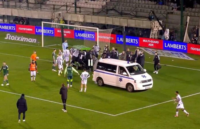 Baba Rahman regains consciousness after collapsing in Greek Cup game 
Baba Rahman regains consciousness after collapsing in Greek Cup game