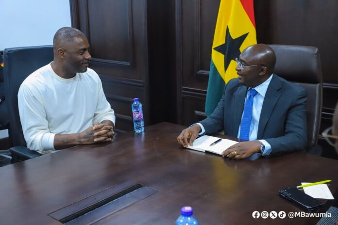 Bawumia meets Idris Elba to discuss future of creative arts economy