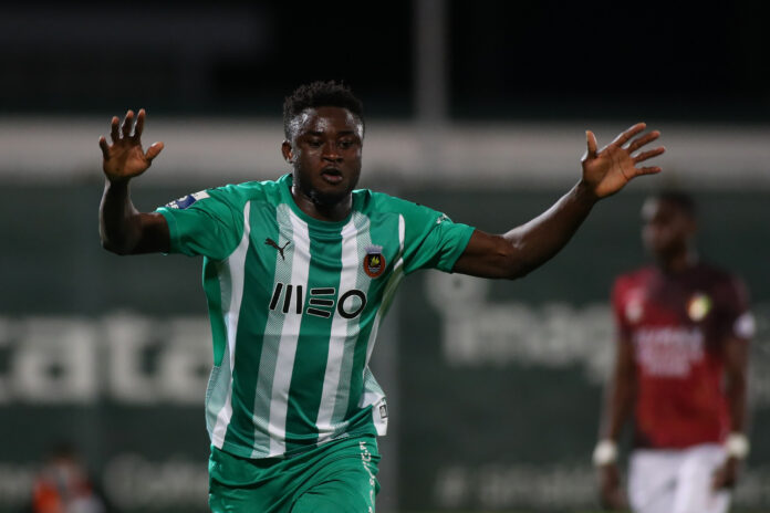 Ghana striker Abdul-Aziz Yakubu scores for Rio Ave against Famalicão