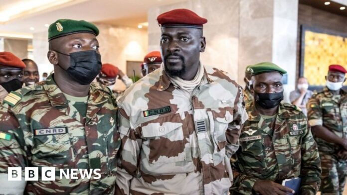 Guinea's military junta dissolves governmentMinisters in the dissolved government have been ordered to surrender their passports.Africa