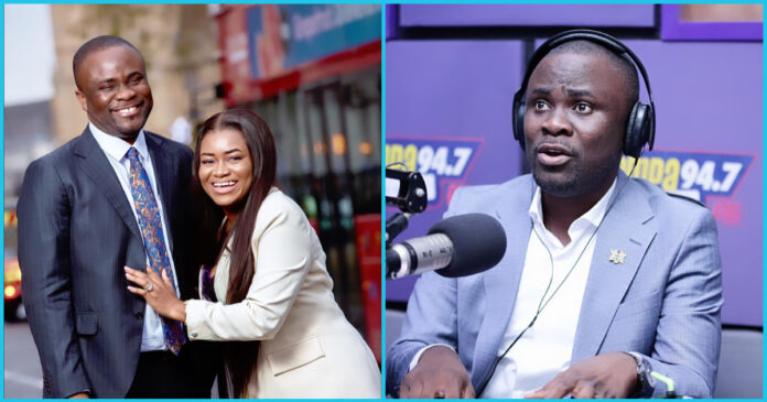 Osei Bonsu OB: Asempa FM Ekosii Sen host flaunts beautiful Osei Bonsu OB: Asempa FM Ekosii Sen Host Flaunts Beautiful Wife On 8th Wedding Anniversary (Photo)