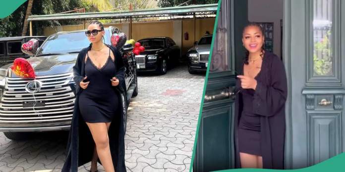 Regina Daniels gets new car on Valentine's Day, video of Regina Daniels Gets New Car on Valentine’s Day, Video of Her Reaction Trends: “Real Rich Man Wife”