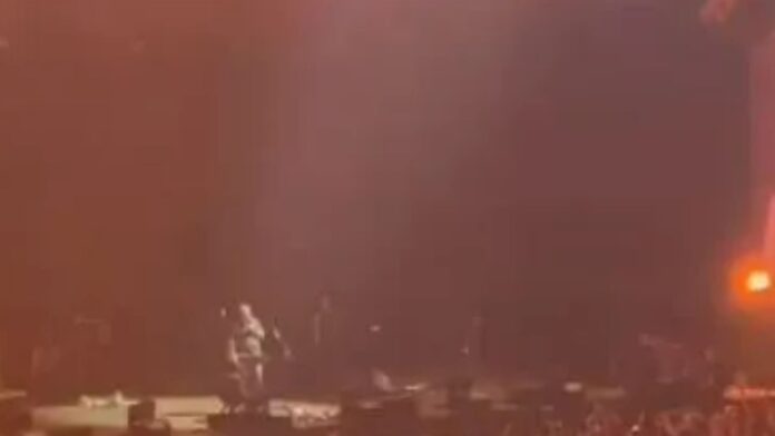 Russian rock star pays tribute to Alexei Navalny in front of thousands at concert after Putin critic ‘dies in prison’