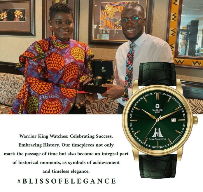 Warrior King Watches honours Afua Asantewaa with customized gold watch
