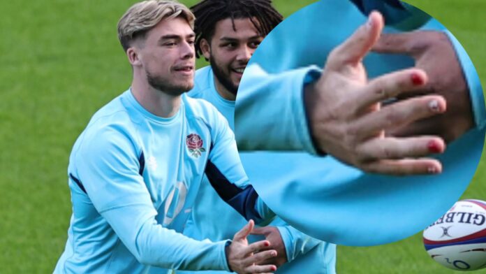 Why does Ollie Hassell-Collins have his nails painted when he’s playing?