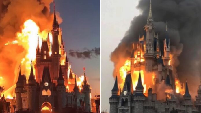 WORLD OF LIES Here is exactly why 'Disney World Castle fire' is trending