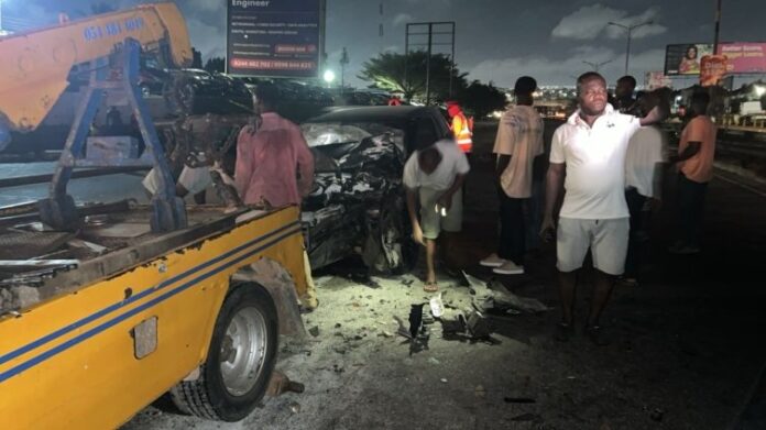 Breaking: Kuami Eugene sustains injuries in car collision with tipper BREAKING: Kuami Eugene sustains injuries in car collision with tipper truck