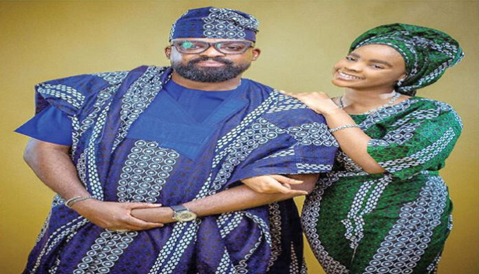 KUNLE AFOLAYAN AND DAUGHTER