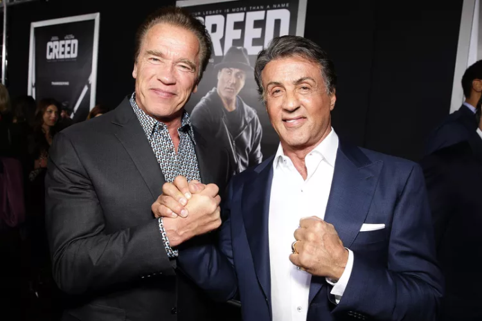 
Arnold Schwarzenegger says Sylvester Stallone rivalry helped his career                            