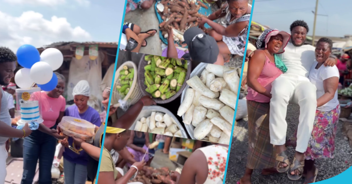 Mama Toli, market women celebrate official starter's birthday as they Mama Toli, market women celebrate Official Starter’s birthday as they throw big fufu party at Makola
