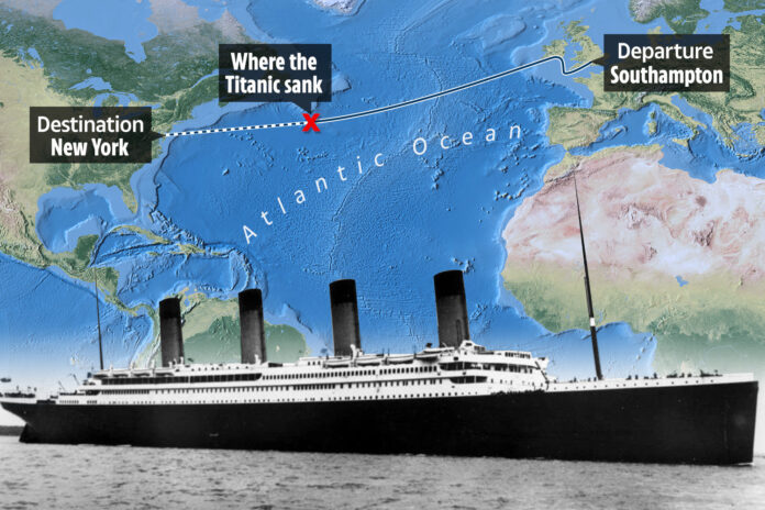 SEE DISASTER Find where Titanic hit iceberg on Google Maps – exact coordinates revealed