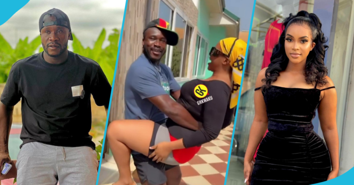 Video: Ras Nene carrying Benedicta Gafah causes stir on social media