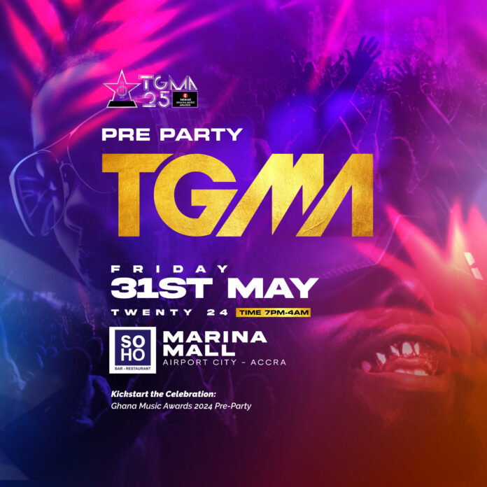 25th Telecel Ghana Music Awards pre-party to be held on May 31