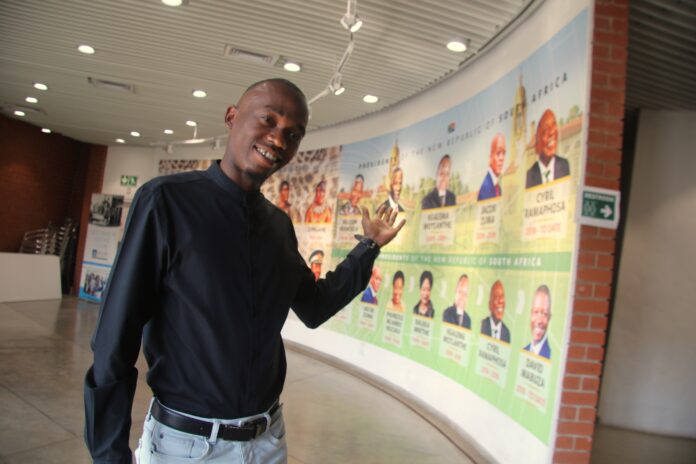 IMAGE 1 -Gcinokuhle Kenneth Dube inside uMkhumbane Cultural and Heritage Museum