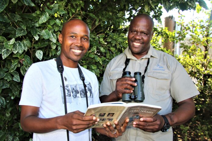 Image Caption: Junior Gabela (left) and Sakamuzi Mhlongo of Sakamuzi Bird Guides in Eshowe. Image Caption: Junior Gabela (left) and Sakamuzi Mhlongo of Sakamuzi Bird Guides in Eshowe.