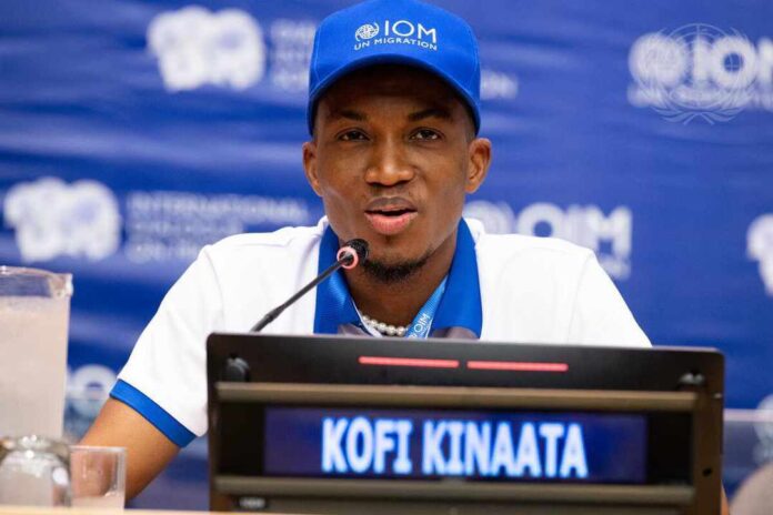 Kofi Kinaata addresses UN on migration and role as IOM Ghana Goodwill Ambassador