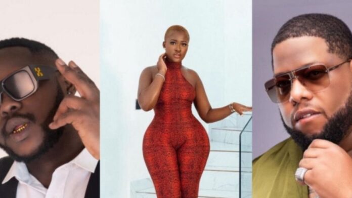 Medikal tells D-Black your conduct with my ex-wife forced me Your conduct with my ex-wife forced me to announce our divorce– Medikal tells D-Black