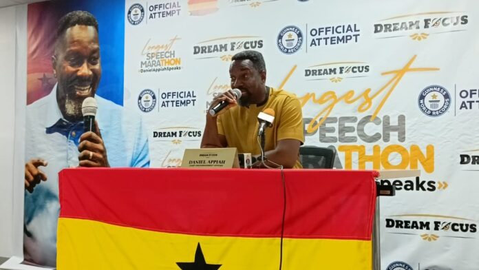 Meet David Appiah, the Ghanaian engineer set to break GWR Meet David Appiah, the Ghanaian engineer set to break GWR Speech-A-Thon