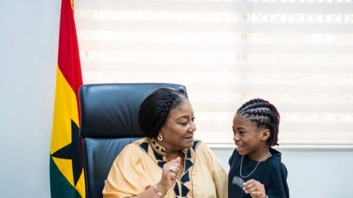 You’ve defied all odds to excel- Mrs. Akufo-Addo lauds dance duo Afronitaa, Abigail