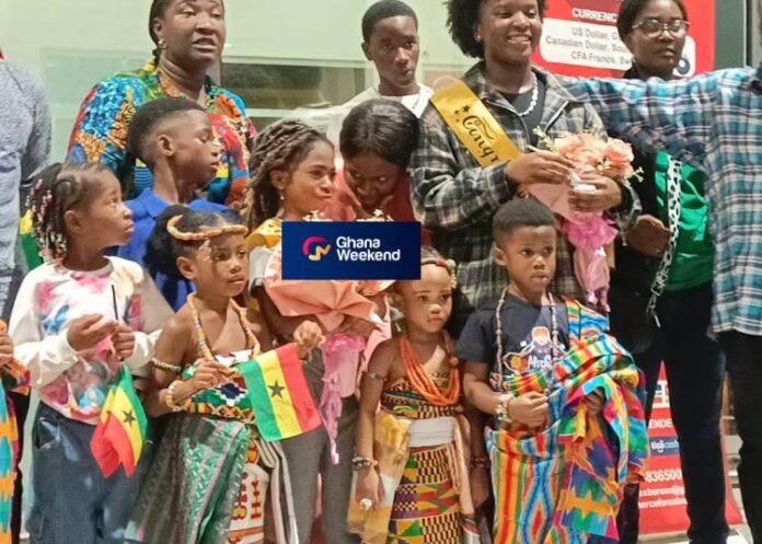 Check what Afronitaaa’s mother did when dancing duo arrived at Kotoka Int. Airport