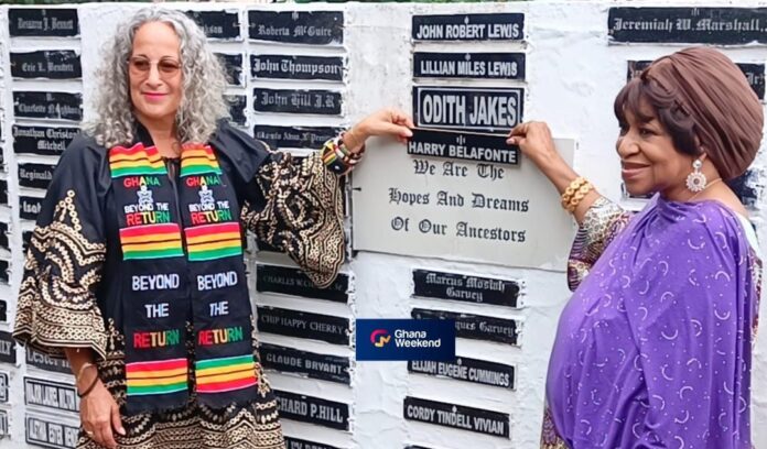 Late American star Harry Belafonte’s name placed on iconic Sankofa Wall in Ghana