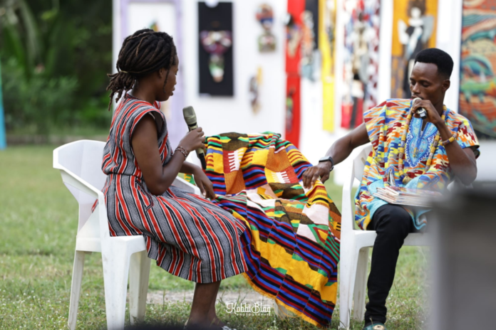 Talk party: artists share ideas at 2024 Chale Wote Street 
Talk Party: Artists share ideas at 2024 Chale Wote Street Art Festival