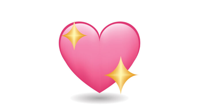 What does the sparkle heart emoji mean?