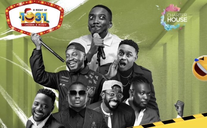 A nite of 1031 laughs & music to provide emergency 
A Nite of 1031 Laughs & Music to provide emergency insurance for patrons