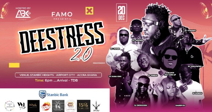 
FAMO’s DeeStress 2.0 to rock Stanbic Heights on December 20                            