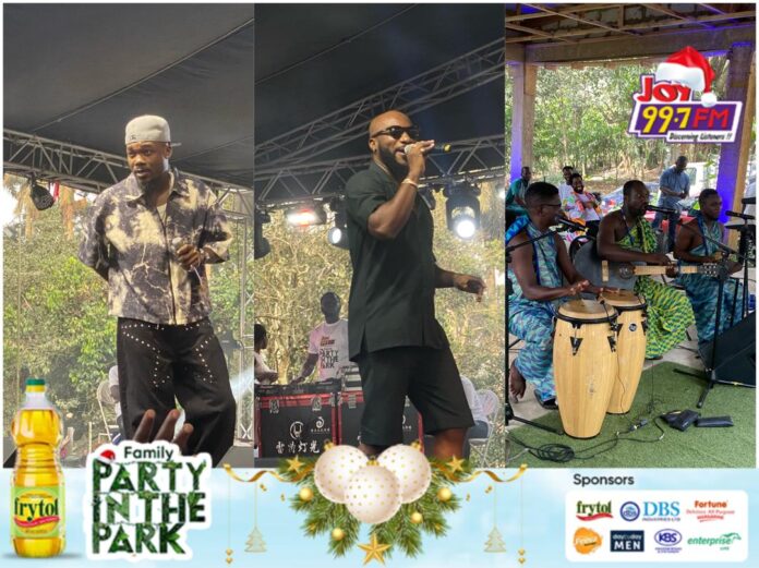 
Kwabena Kwabena, Camidoh, Kwan Pa Band, others rock Joy FM Family Party in the Park                            