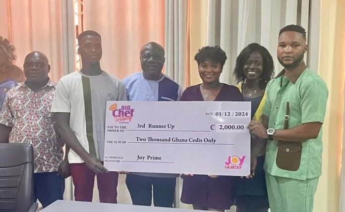 
TTU Vice Chancellor commends 3rd runners-up of Joy Prime’s Big Chef Tertiary contest                            