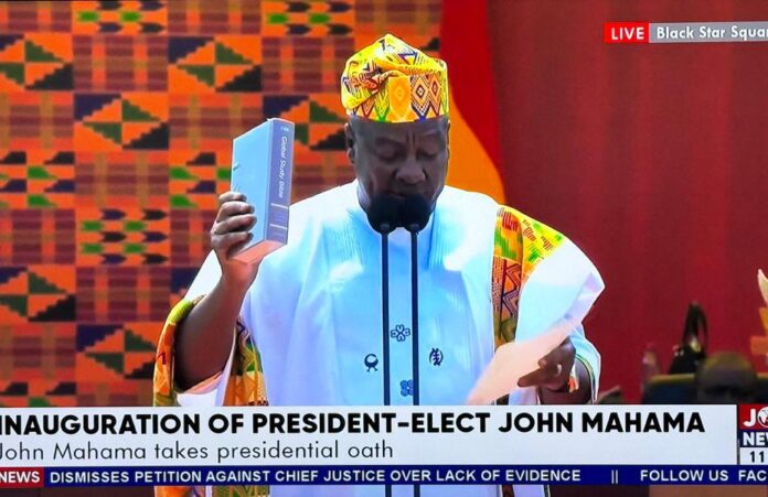 Decoding Mahama’s bold white Agbada and Adinkra symbols on Inauguration 
Decoding Mahama’s bold white Agbada and Adinkra symbols on Inauguration Day