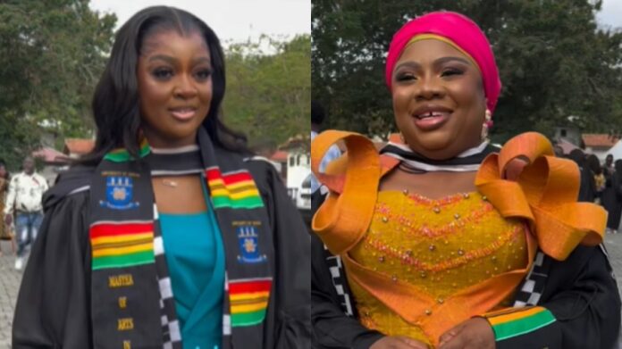 Jackie Appiah, manager graduate with master’s degrees 
Jackie Appiah, manager graduate with master’s degrees