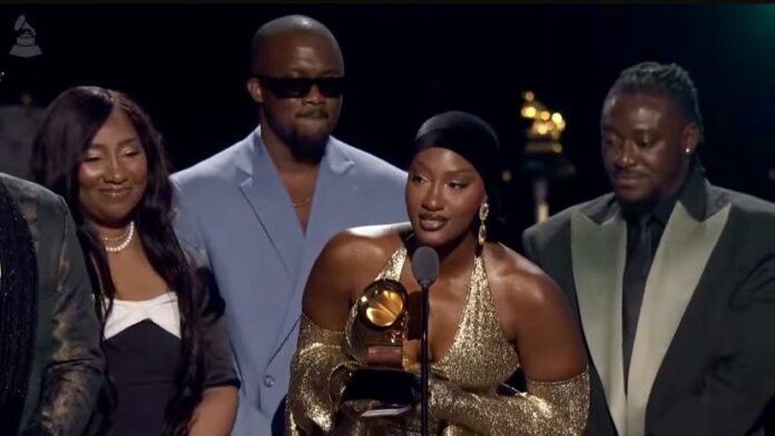 Tems wins grammy, celebrates team and mother in emotional speech Tems wins Grammy, celebrates team and mother in emotional speech