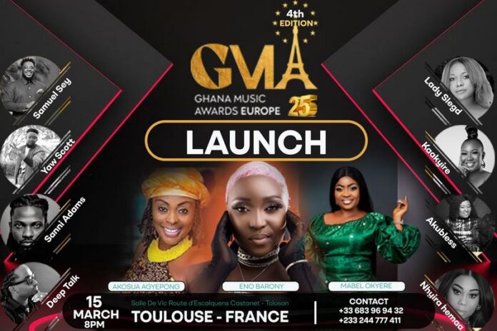 
Ghana Music Awards Europe to launch 4th edition in Toulouse, France                            