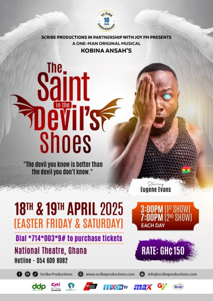 
Kobina Ansah’s The Saint In The Devil’s Shoes has only one character                             