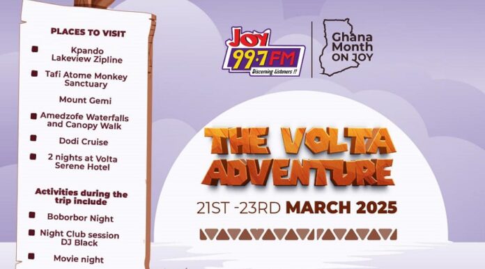 
Volta Adventure: Joy FM to celebrate Ghana Month with Volta Region tour                            