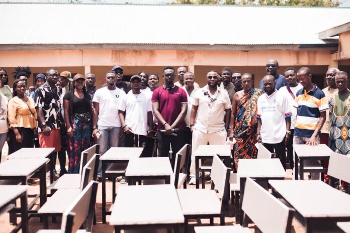 DJ Mensah Foundation donates desks and learning materials to Akokoase DJ Mensah Foundation donates desks, learning materials to Akokoase AEDA School