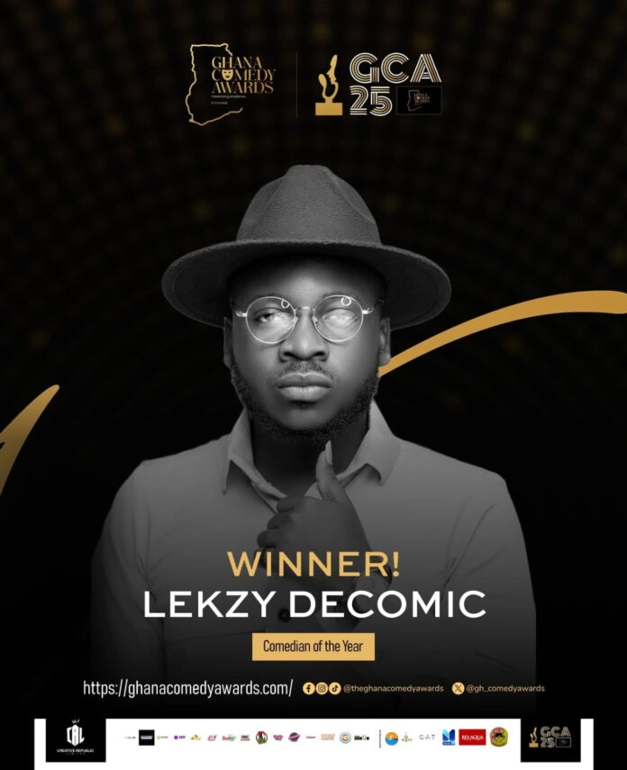 Lekzy De Comic adjudged Comedian of the Year for second time
